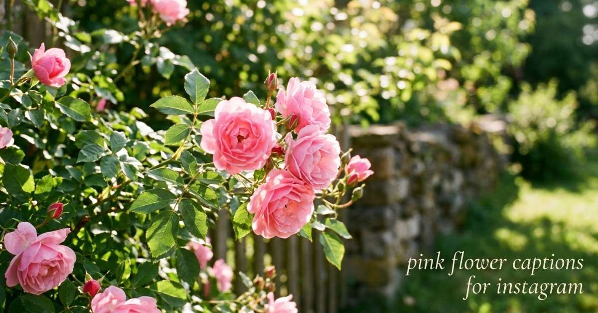 Pink Rose Captions for Instagram