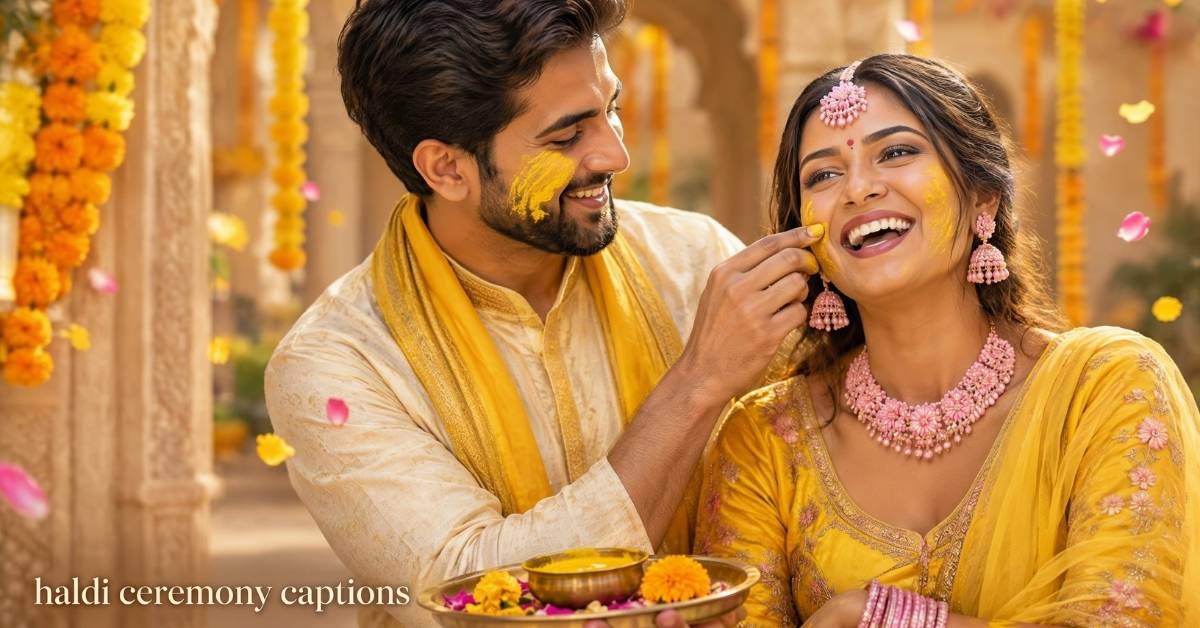 haldi ceremony captions