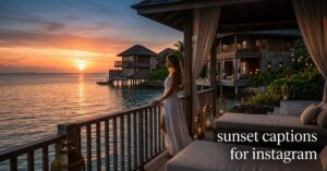 sunset captions for instagram